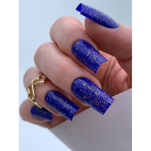 Aeropuffing, верхнее покрытие с золотой поталью Gold Gilding No Cleanse LED Top Coat, 8 мл.