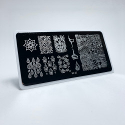 Aeropuffing, пластина для стемпинга Stamping Plate, B3-20 (йога)