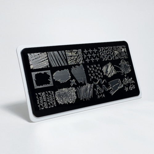 Aeropuffing, пластина для стемпинга Stamping Plate, A-14 (геометрия)