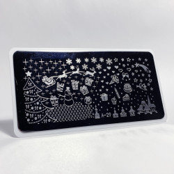 Aeropuffing, пластина для стемпинга Stamping Plate, A-29 (рождественская)