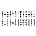 Aeropuffing, пластина для стемпинга Stamping Plate, A-22 (значки)