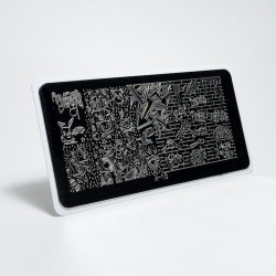 Aeropuffing, пластина для стемпинга Stamping Plate, A-15 (граффити)