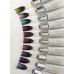 Aeropuffing, набор металлизированных гель-паст CHROME Color Gel Paste Kit, 10 оттенков