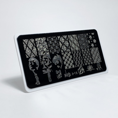 Aeropuffing, пластина для стемпинга Stamping Plate, A-16 (винтаж)