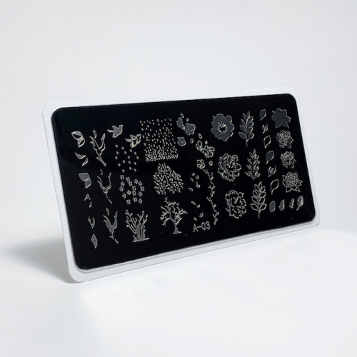 Aeropuffing, пластина для стемпинга Stamping Plate, A-03 (времена года)