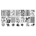 Aeropuffing, пластина для стемпинга Stamping Plate, J-18 (микс принтов 4) Aeropuffing, пластина для стемпинга Stamping Plate, J-18 (микс принтов 4)