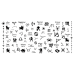 Aeropuffing, пластина для стемпинга Stamping Plate, M1-19 (созвездия)