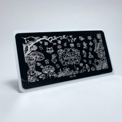 Aeropuffing, пластина для стемпинга Stamping Plate, M1-18 (Алиса в стране чудес)