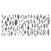 Aeropuffing, пластина для стемпинга Stamping Plate, A-06 (перья)