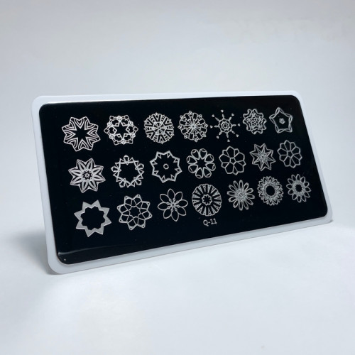 Aeropuffing, пластина для стемпинга Stamping Plate, Q-11 (калейдоскоп) Aeropuffing, пластина для стемпинга Stamping Plate, Q-11 (калейдоскоп)