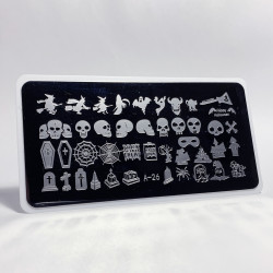 Aeropuffing, пластина для стемпинга Stamping Plate, A-26 (хэллоуин 2)
